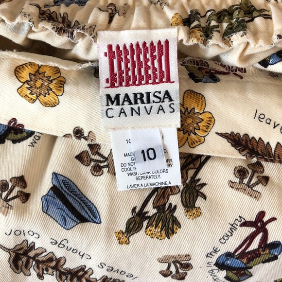 Marisa Canvas Skirt Size 10 Fall Motif - Picture 4 of 7